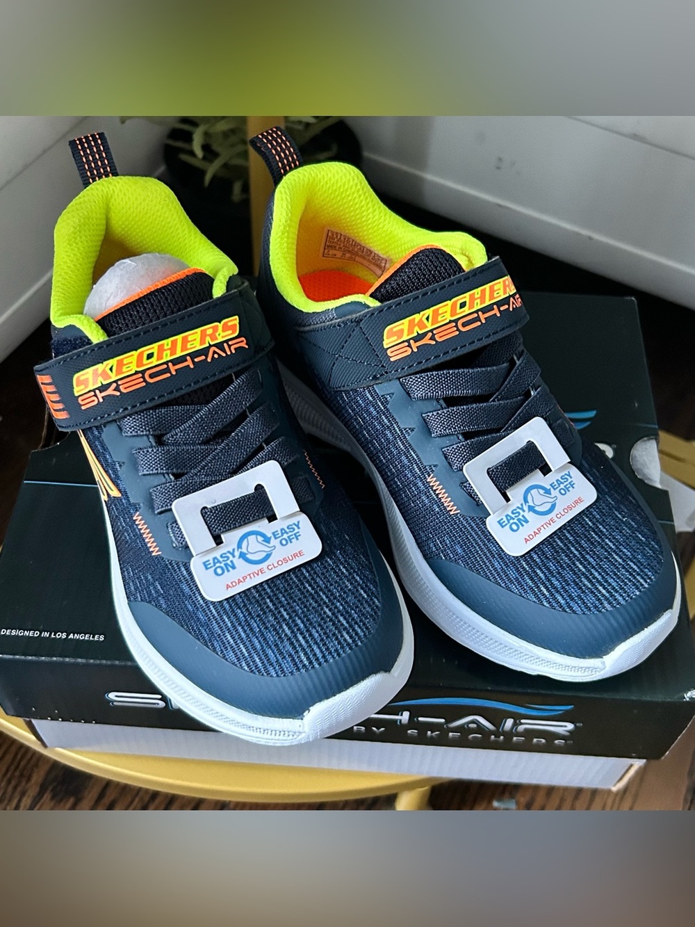 Skechers Microspec Max Advance Boys' Trainers adaptive closure sneakers navy 11